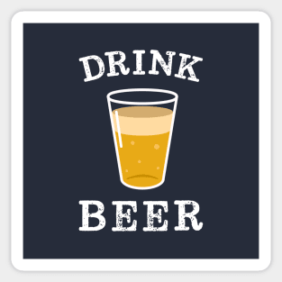 Minimal Vintage Beer Lover Sticker